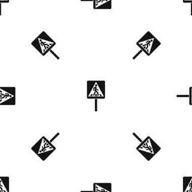 Yaya işareti model sorunsuz siyah