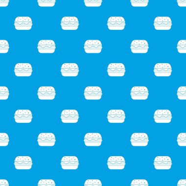 Hamburger desen kesintisiz mavi