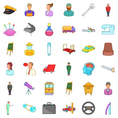 Lider Icons set, karikatür tarzı