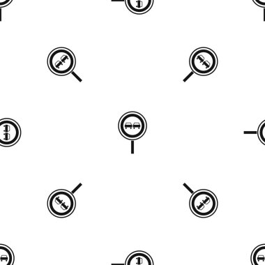 Yetişme yok sorunsuz siyah desen