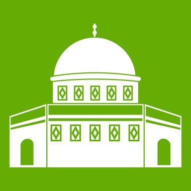 Kaya Temple Mount simgesi yeşil kubbe