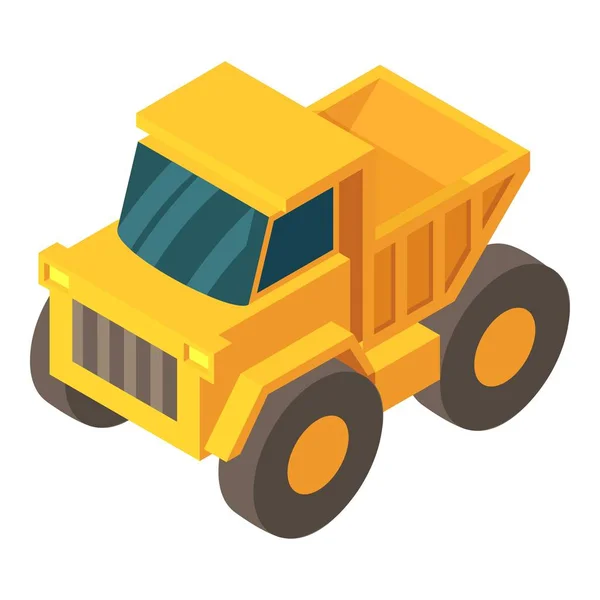 Ícone de caminhão, estilo 3D isométrico — Vetor de Stock
