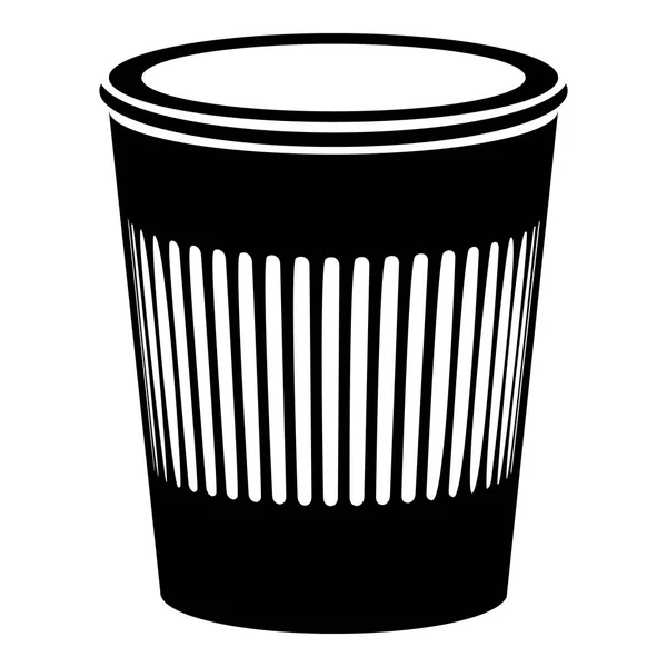 Rubbish bin icon, simple style — Stock Vector