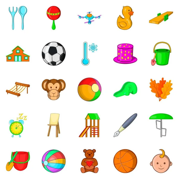 Oyuncak Icons set, karikatür tarzı