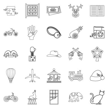 Shirttail Icons set, anahat stili