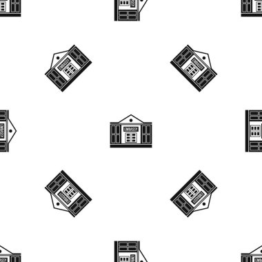 Embassy desen sorunsuz siyah