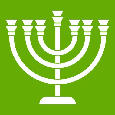 Yedi Kollu Şamdan simgesi yeşil