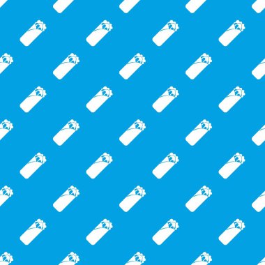 Shawarma sandviç desen kesintisiz mavi