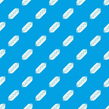 Bun ve sosis kesintisiz mavi model