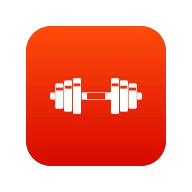 Halter simgesi dijital kırmızı