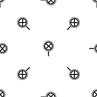 Durmak yok ve işareti otopark sorunsuz siyah desen