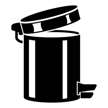 Çöp kutusu simgesi, basit biçim