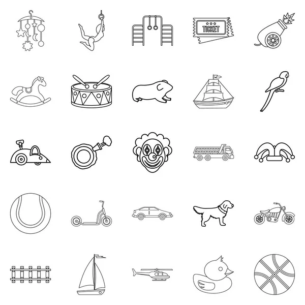 Puerility Icons set, anahat stili