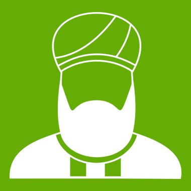 Müslüman vaiz simgesi yeşil