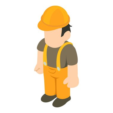 Oluşturucu kişi simgesi, izometrik 3d stili