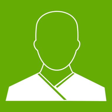 Budist keşiş simgesi yeşil