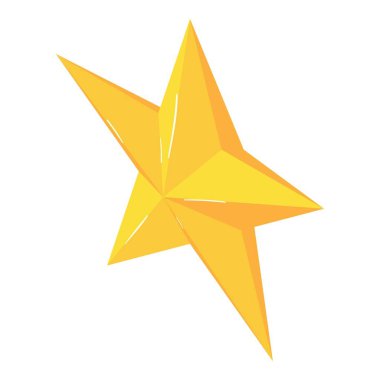 Noel yıldız simgesi, izometrik 3d stili