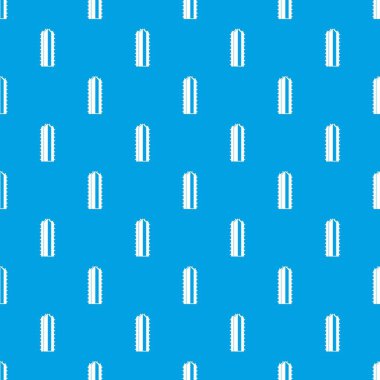 Kaktüs bitki deseni kesintisiz mavi