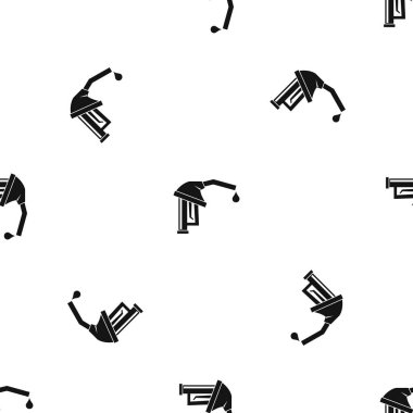 Benzin pompa meme desen sorunsuz siyah