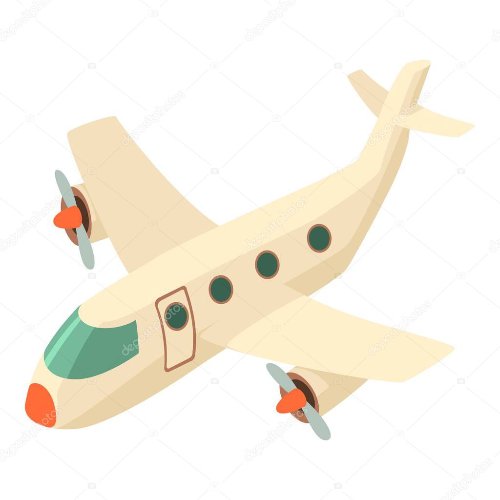 Airplane icon, isometric 3d style