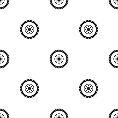 Dişli çark desen sorunsuz siyah