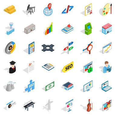 İş sözleşmesi simgeler kümesi, izometrik stili