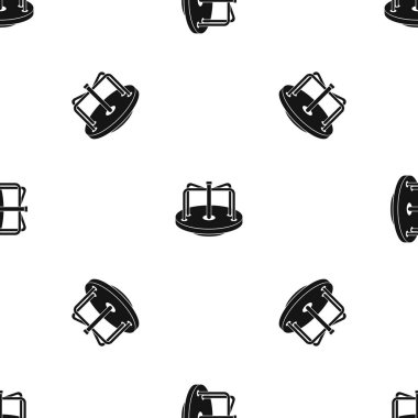 Çocukların neşeli desen sorunsuz siyah git