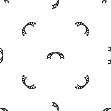 Tırmanma merdivenleri bir bahçesi desen sorunsuz siyah