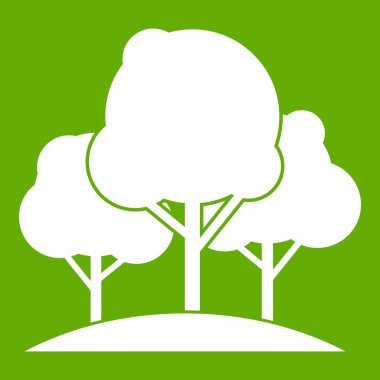 Orman ağaçları simgesi yeşil