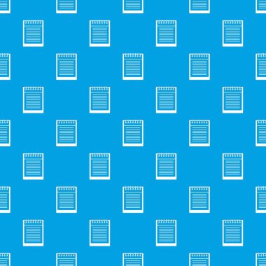 Spiral not defteri desen kesintisiz mavi