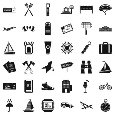 Hedef Icons set, basit tarzı