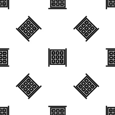 Küpleri Bahçesi desen sorunsuz siyah numaraları ile