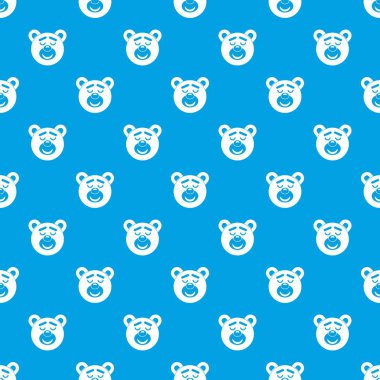 Kesintisiz mavi ayıcık uyku desen