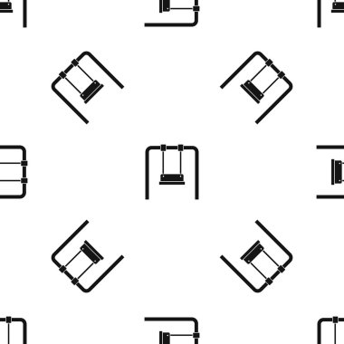 Salıncak desen sorunsuz siyah