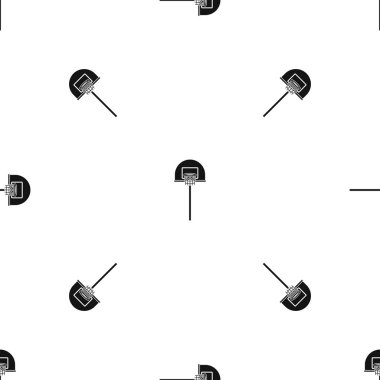 Sokak basketbol hoop desen sorunsuz siyah