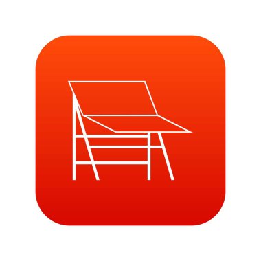 Boş taşınabilir ekran simgesi dijital kırmızı