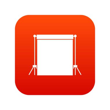 Stüdyo zemin simgesi dijital kırmızı