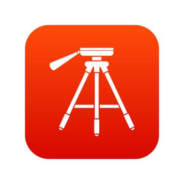 Tripod simgesi dijital kırmızı