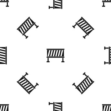 Trafik bariyeri desen sorunsuz siyah