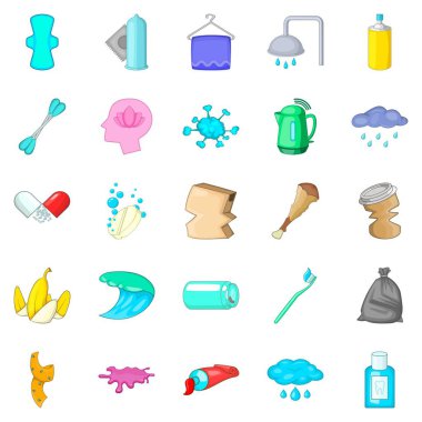 Icons set ovma, karikatür tarzı
