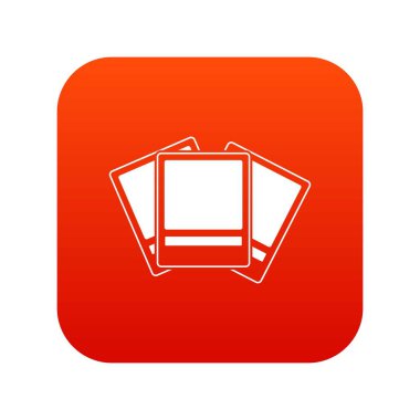 Fotoğraf simge dijital kırmızı