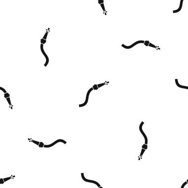 Yangın hortumu su damla desen sorunsuz siyah