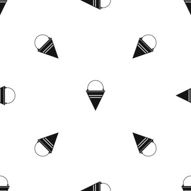 Yangına kova desen sorunsuz siyah