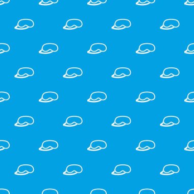 Uyumak için koruyucu göz maskesi desen kesintisiz mavi