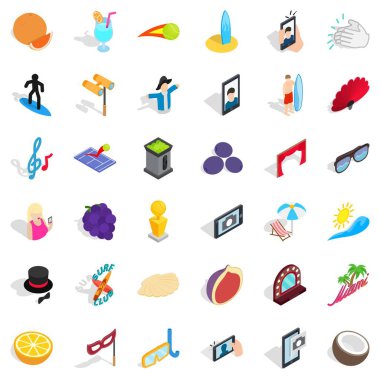 Sevinç Icons set, izometrik stili