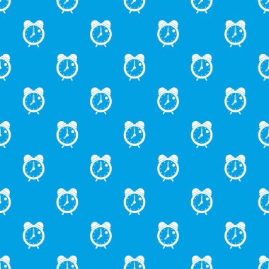 Çalar saat retro klasik tasarım desen kesintisiz mavi