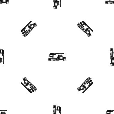 İtfaiye desen sorunsuz siyah