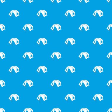 Turist çadır desen vektör kesintisiz mavi