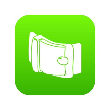 Erkekler yeşil simge vektör kemer