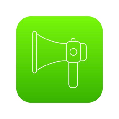 El hoparlör simgesi yeşil vektör